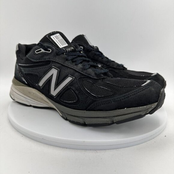 New Balance 990V4 Blue Navy Suede Women Running Sneaker Shoes W990BK4 Size 10.5 - Picture 4 of 12